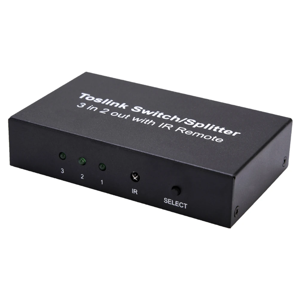 Для DVD ps4 3 в 2 выхода оптический аудио переключатель SPDIF/TOSLINK коммутатор сплиттер