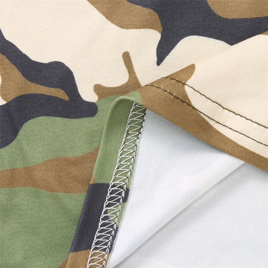 Комплект одежды для маленьких девочек камуфляжный комплект с платьем принцессы