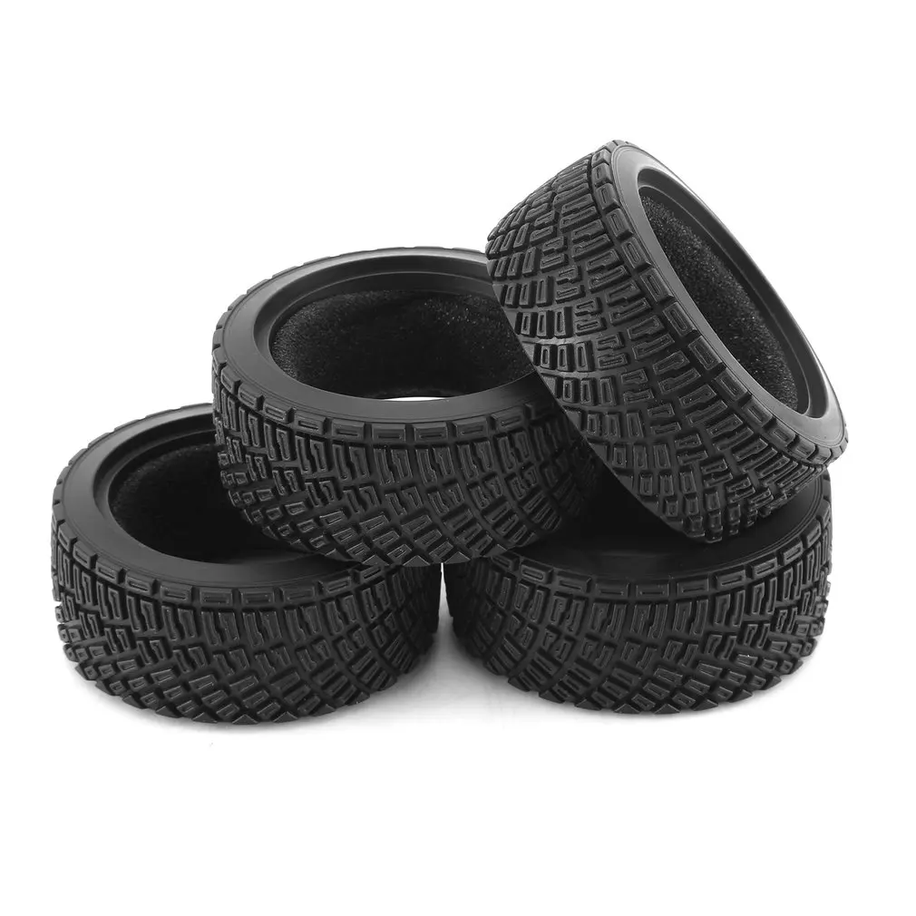 

4 шт., мягкие резиновые шины для 1 / 10 плоских спортивных автомобилей
