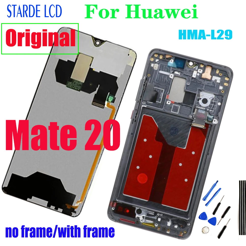 Original 6.53''LCD For Huawei Mate20 Mate 20 HMA-L29 LCD Display Touch Touch Digitizer Replacement For Huawei Mate 20 LCD Screen