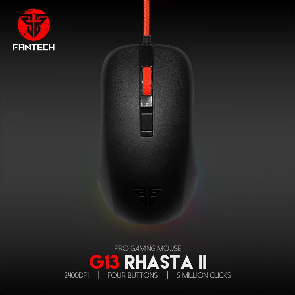 Мышь Компьютерная FANTECH G13 Проводная эргономичная со светодиодсветодиодный