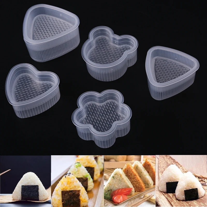 

DIY Sushi Mold Onigiri Rice Ball Food Press Triangular Sushi Maker Mold Sushi Kit Japanese Kitchen Bento Accessories 2021