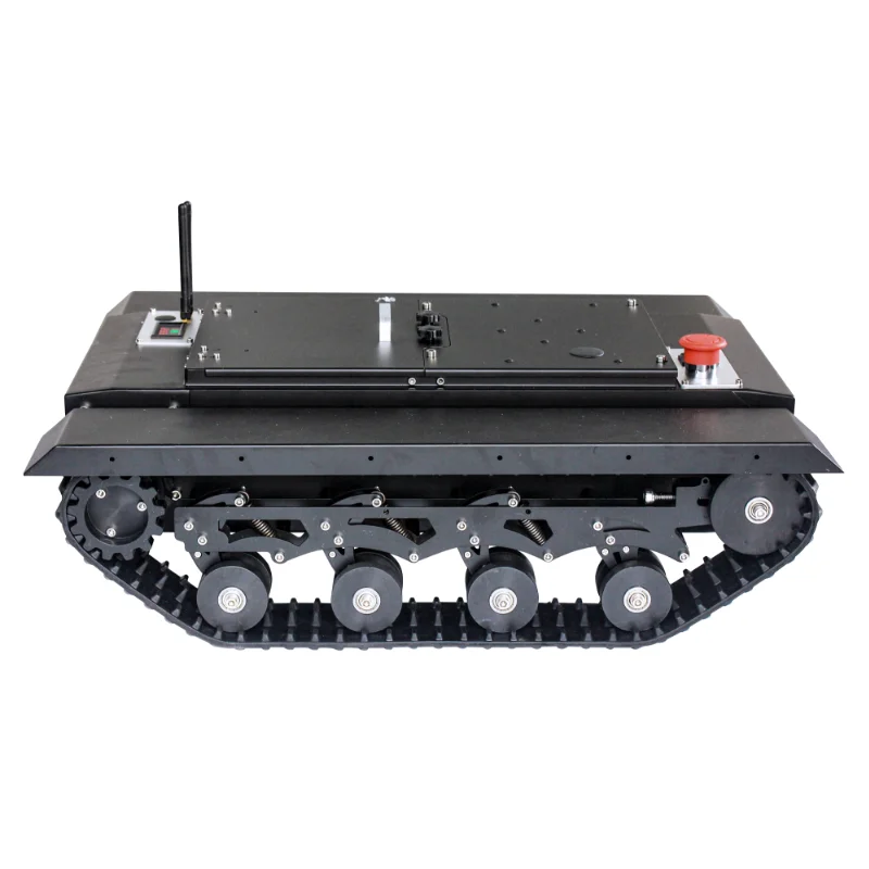 

TR500S Rubber Track Tank 24V 300W Brushless DC Motor with Incremental Encoder, ROS Robot Chassis Raspberry Pie Development DIY