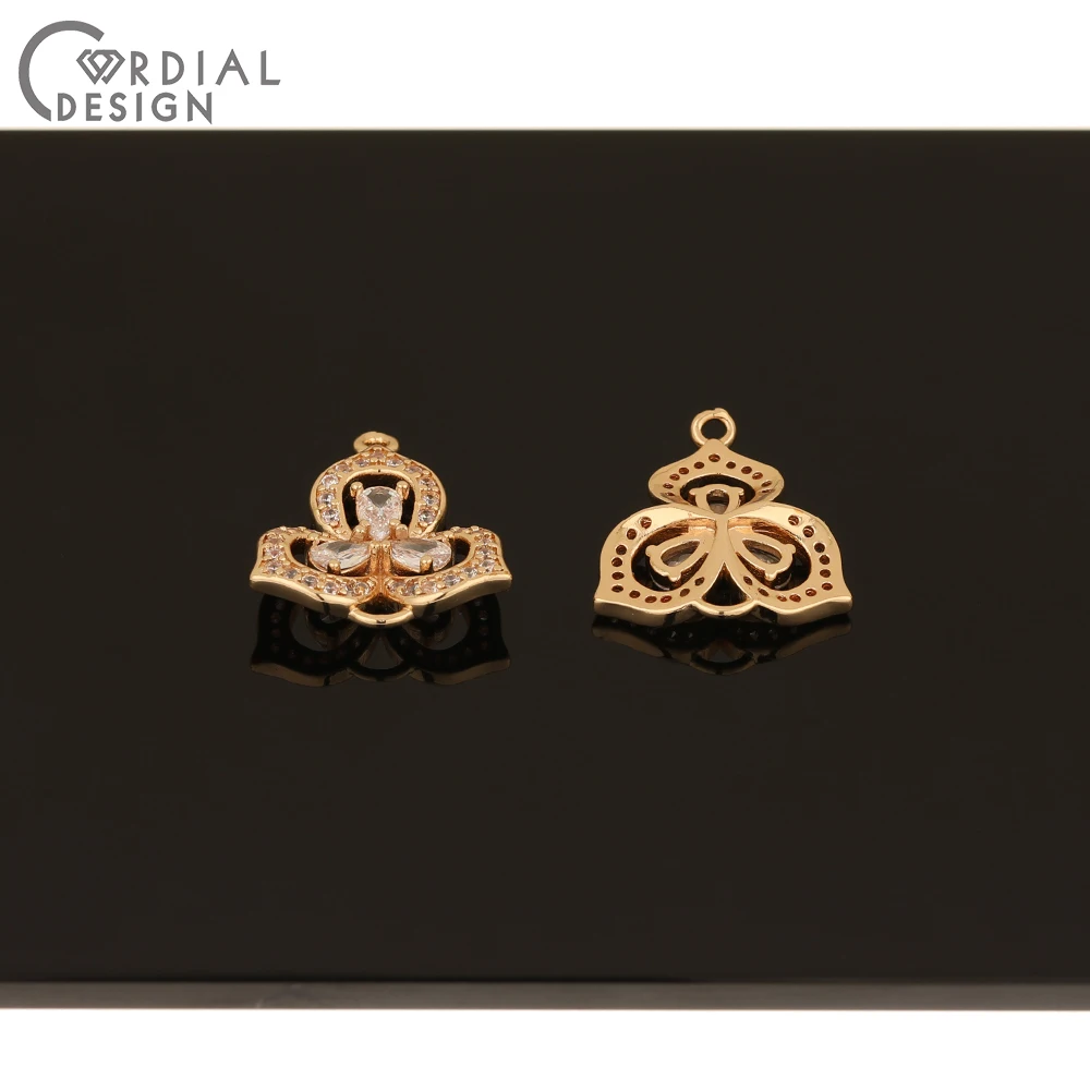 

Cordial Design 30Pcs 18*21MM Earring Making/CZ Connectors/Jewelry Accessories/DIY Charms/Hand Made/Jewelry Findings & Components