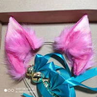 2021 new hot gamelol spirit blossom tailed fox ahri ear headwear free shipping