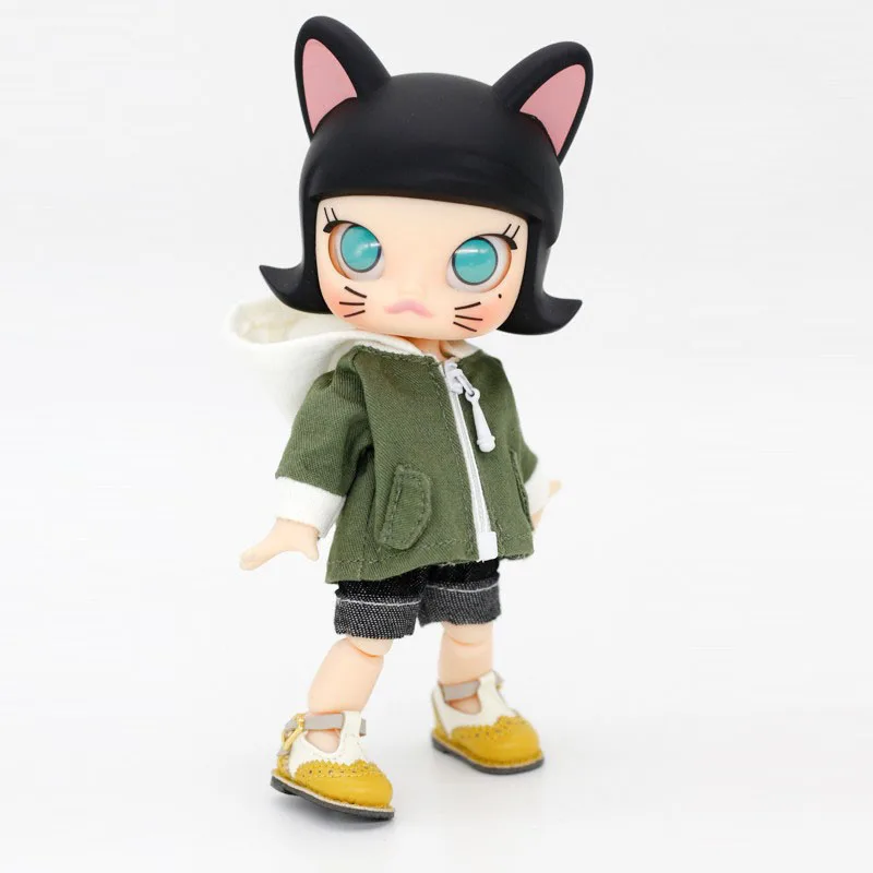 

Ob11 matching color hoodie coat Molly baby coat GSC plain cloth BJD doll beautiful pig doll clothes Doll accessories