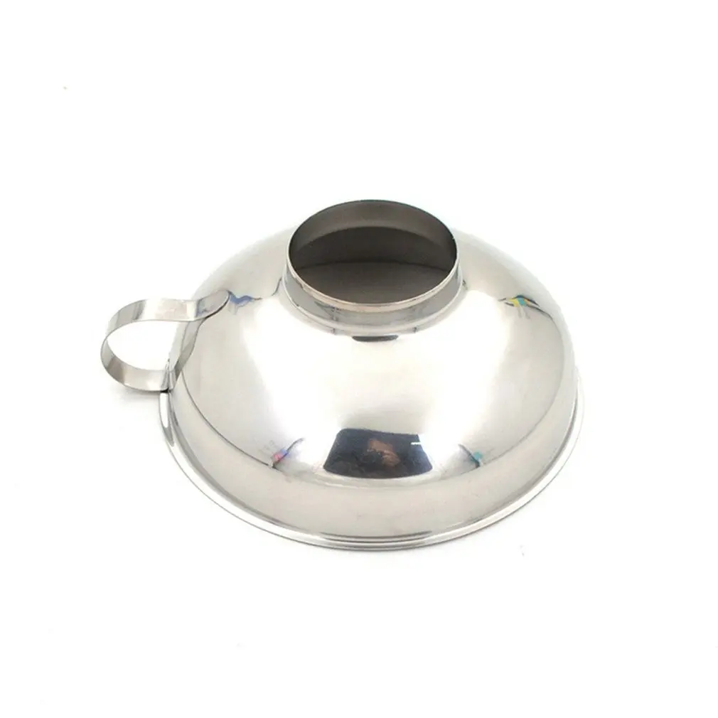 

Multi-purpose Large Stainless Steel Wide Mouth Funnel Thickened Jam Jar Funnel Ergonomic Canning Funnel With Handle