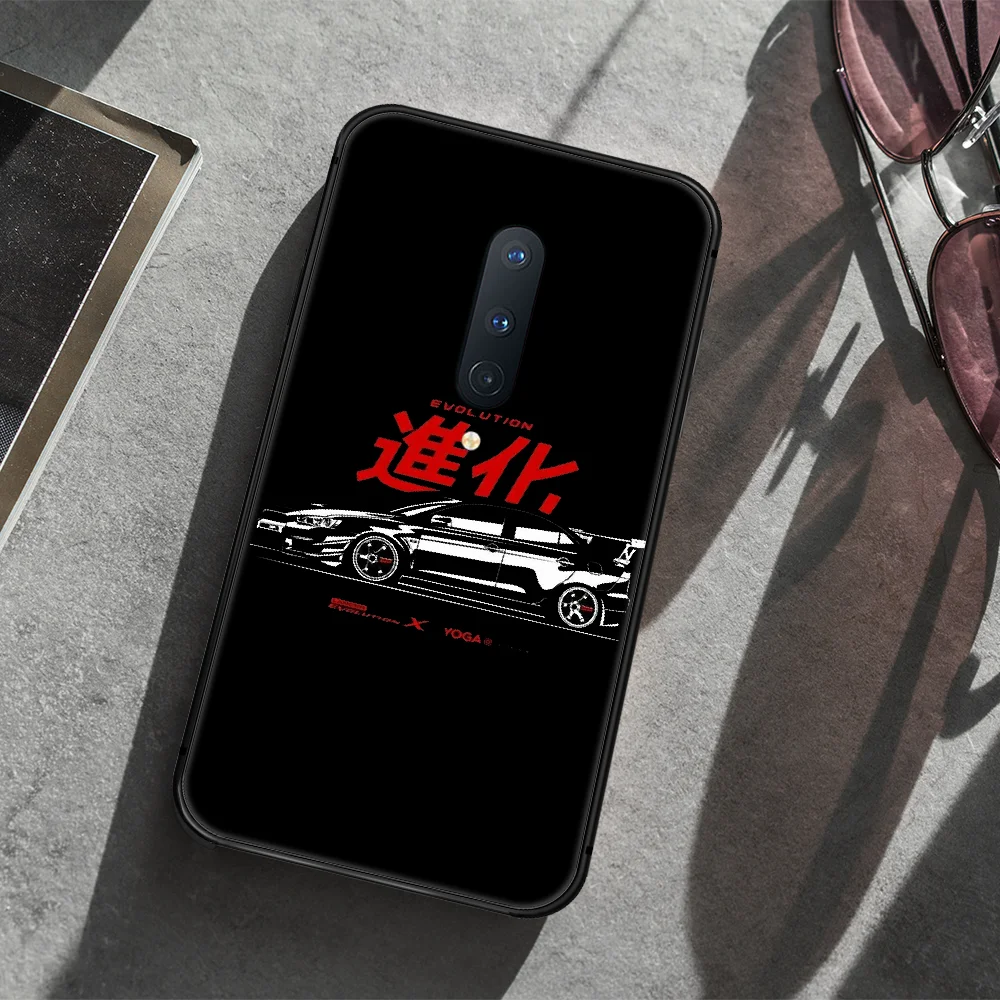 

JDM Car Auto logo Phone Case Cover Hull For 1+ Oneplus 5T 6 6T 7 7T 8 8T Pro black Cover 3D Funda Painting Prime Soft Shell