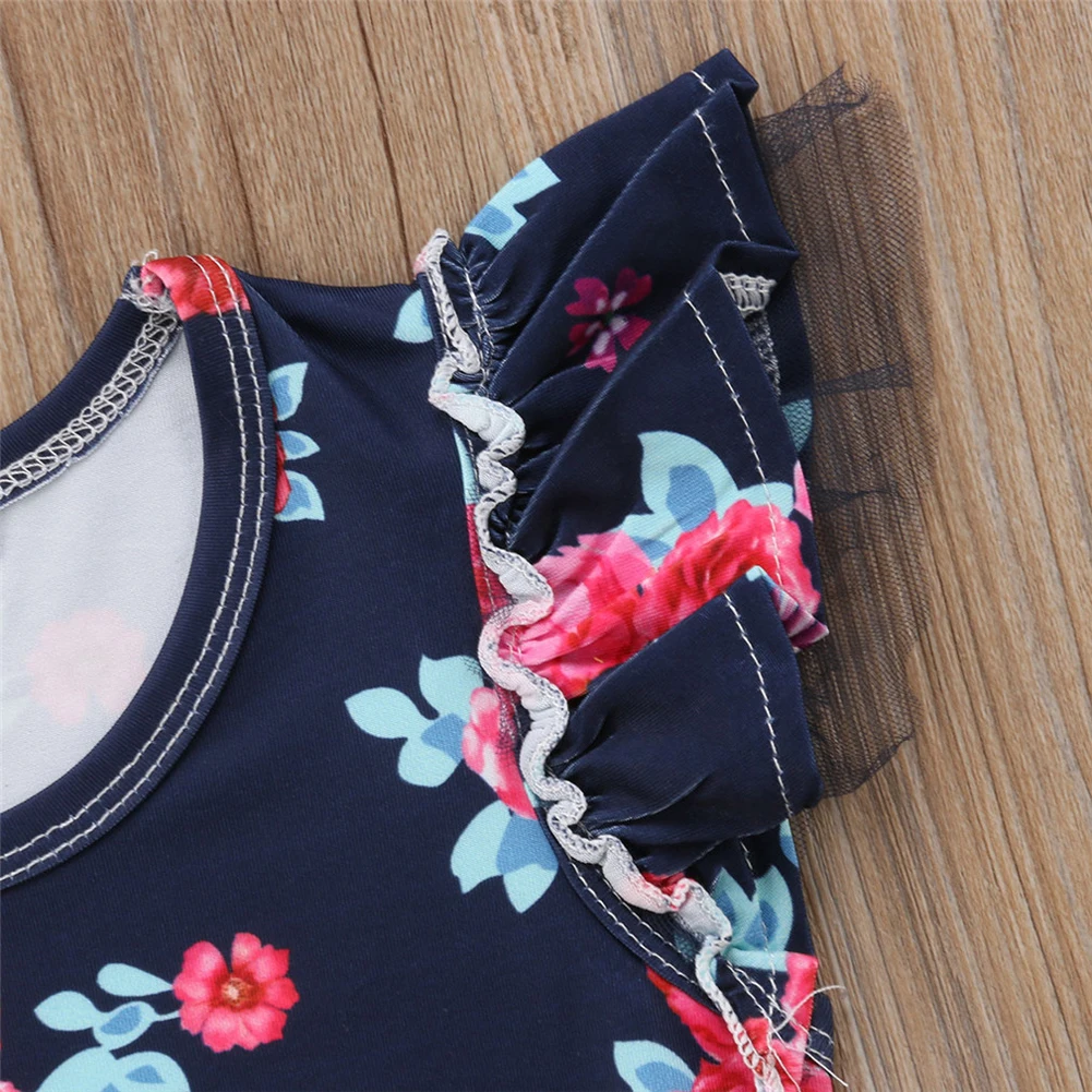 Одежда для девочек Новинка 2020 года комплект детской одежды футболка с цветочным