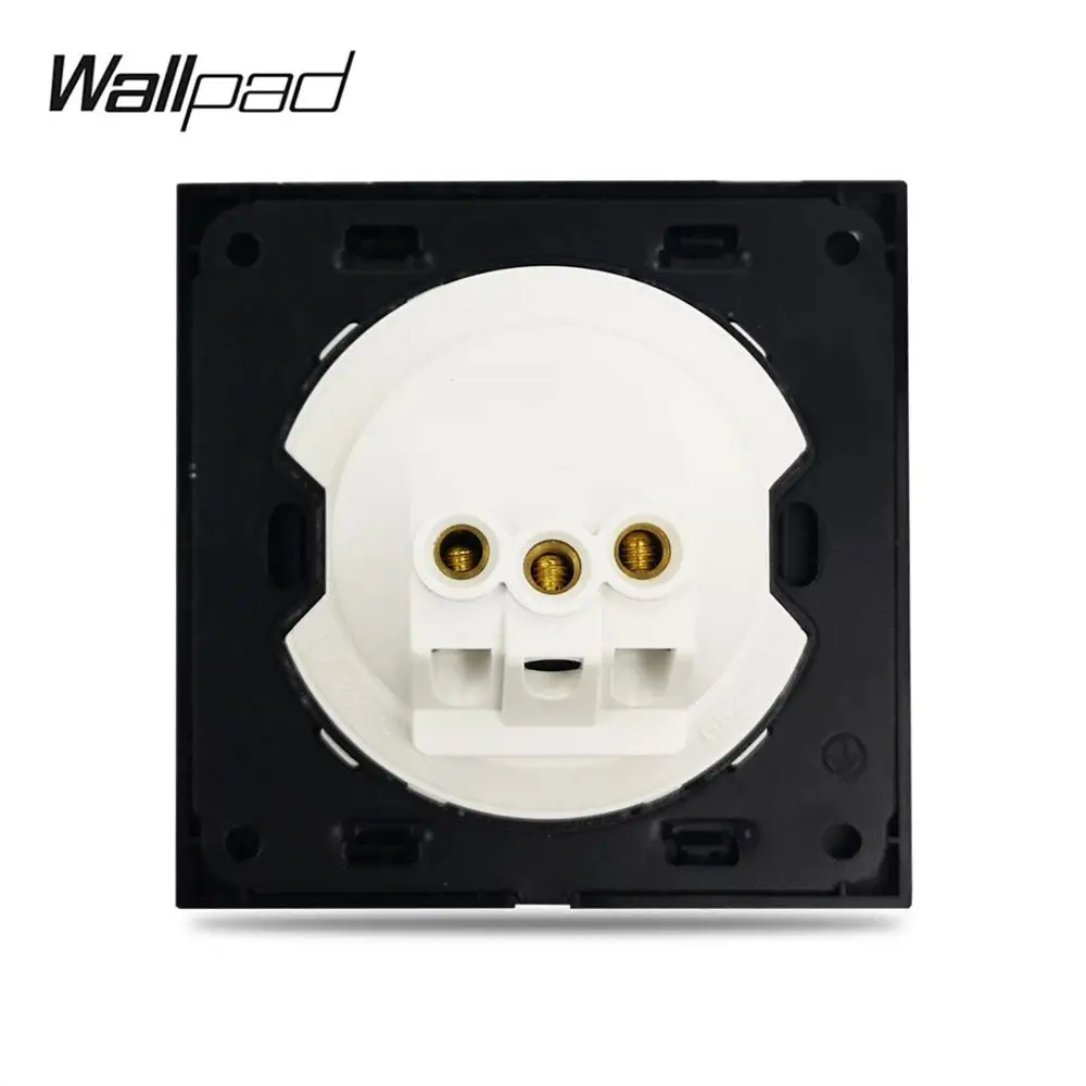Wallpad L6 универсальный ЕС Великобритания США электрическая розетка питания черная