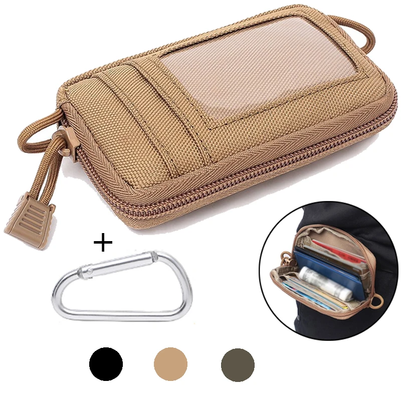 Тактическая Сумка для карт, кошелек, Molle EDC, чехол, водонепроницаемый, для ключей, чехол для денег, военная, для улицы, для охоты, путешествий, поясная сумка