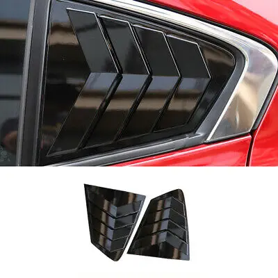 

Glossy Black Rear Window Shutter Cover 2pcs for Mazda3 Mazda 3 Sedan 2019-2020