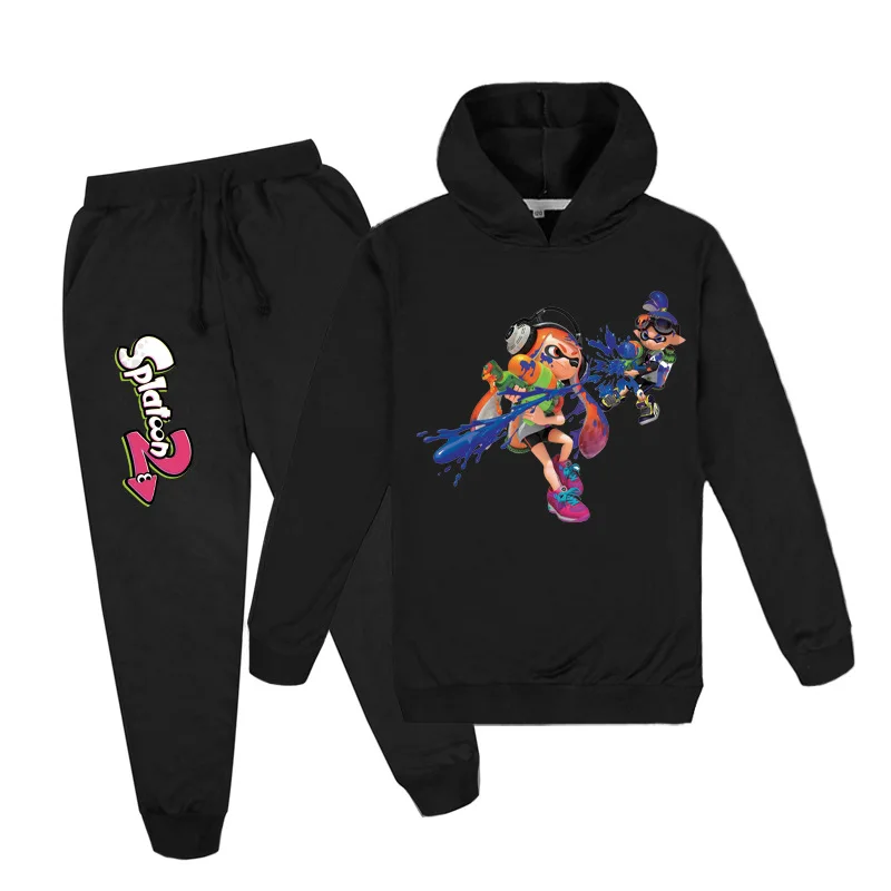 Conjunto de Sudadera con capucha para ni&ntilde;os y ni&ntilde;as, Conjunto de sudadera y pantalones, conjunto de 2 piezas, Oto&ntilde;o, 2021-1