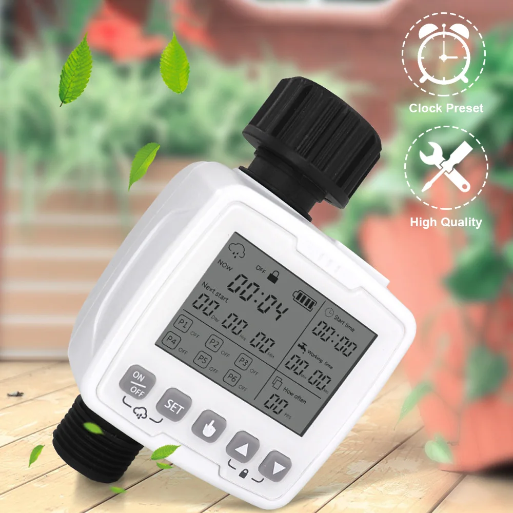 

Automatic Watering Device Rain Sensor For Garden Lawn Watering Controller System Digital Irrigation Timer IPX5 Waterproof