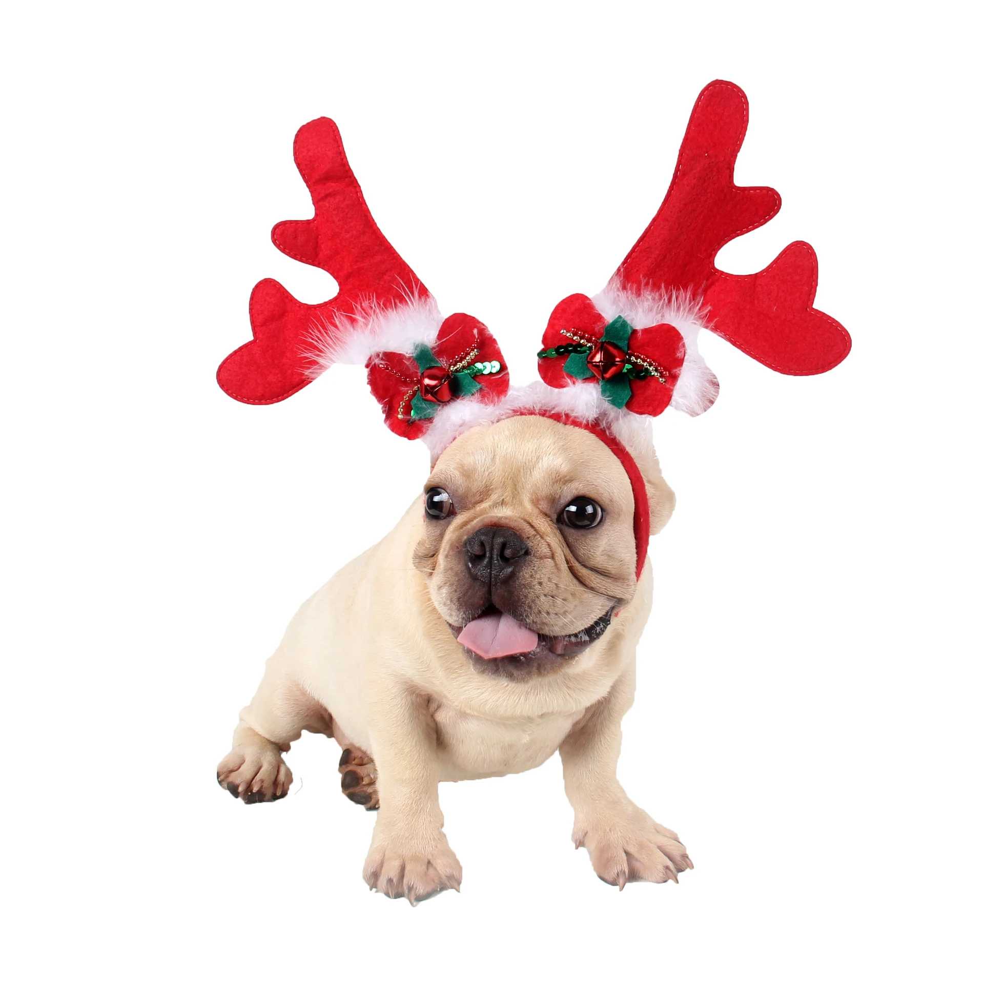 1 шт. красная заколка-лук с рогами | Дом и сад