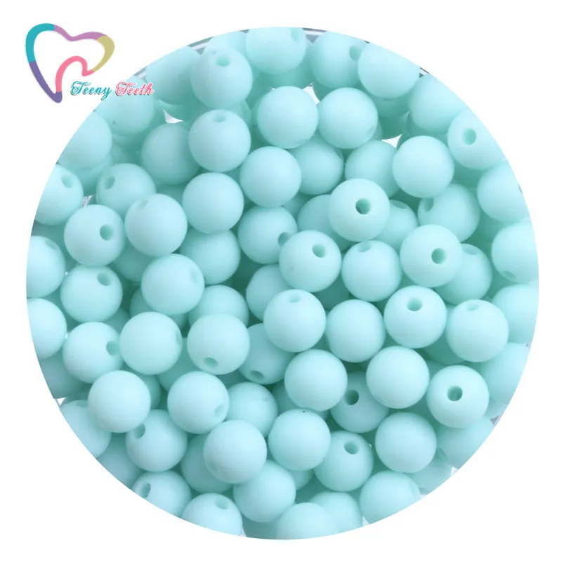 30 шт. 9 мм Силиконовые Круглые шарики бисер ребенок прорезывание зубов мамы