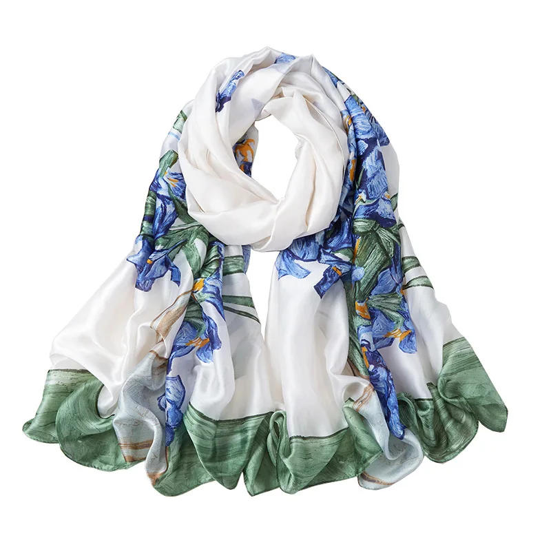 

sunscreen Silk Wraps Scarf Summer Shawls bag heair decrative Scarves Bandana Hijabs beach Bufand seda Foulard ensoie solar playa