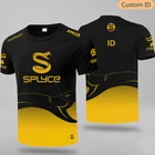 Новейшая игровая футболка CSGO DOTA2 Team Splyce, Джерси, униформа фаната, игровая футболка, пользовательская ID футболка, Мужская футболка оверсайз