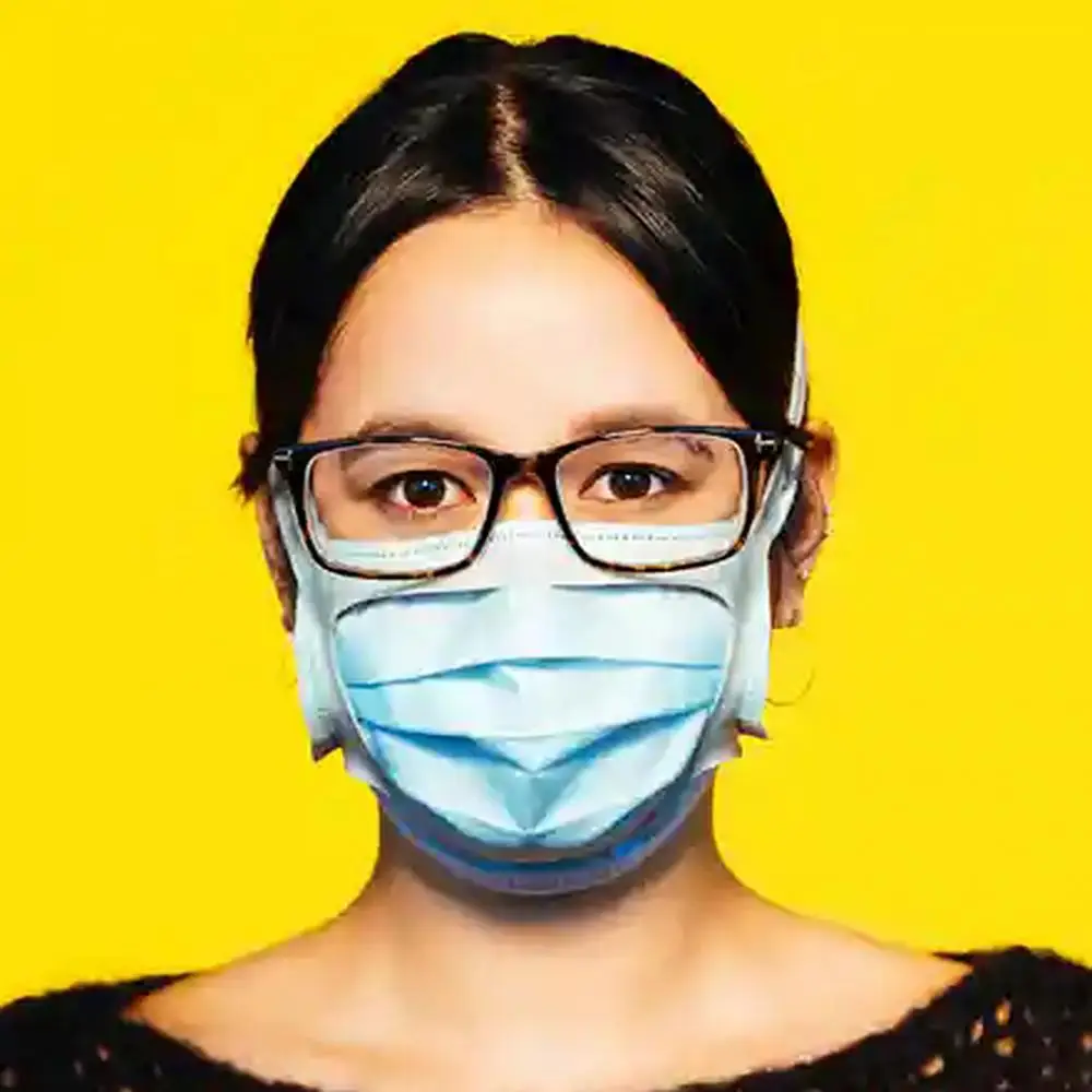 

Чехол для лица унисекс многоразовый противотуманный вспомогательный внешний бандажный держатель кронштейн