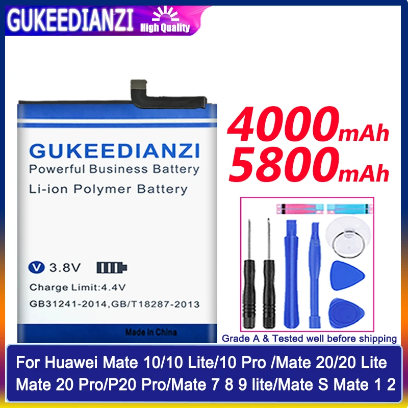 Аккумулятор для Huawei Mate10/10 Lite/10 Pro /Mate20/20 Lite/20 Pro/P20 Pro/Mate 7 8 9 lite/Mate S Mate 1 2 MateX AL00 L09 L29