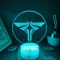 game logo lamp the last of us 2 3d led rgb night lights birthday cool gift for friend gaming room table colorful mark decoration