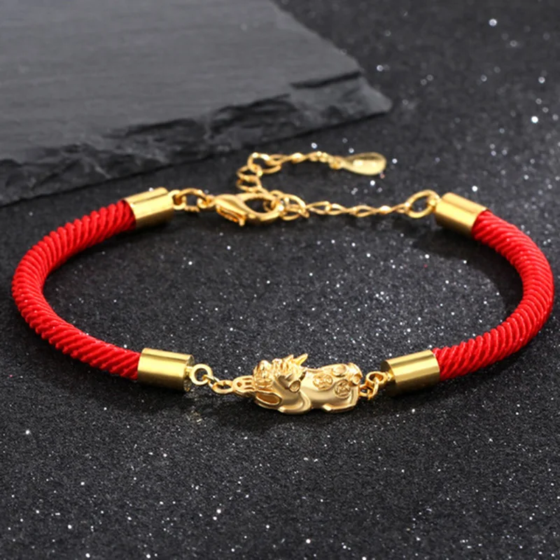 Плетеный веревочный браслет в винтажном китайском стиле с изображением храбрых