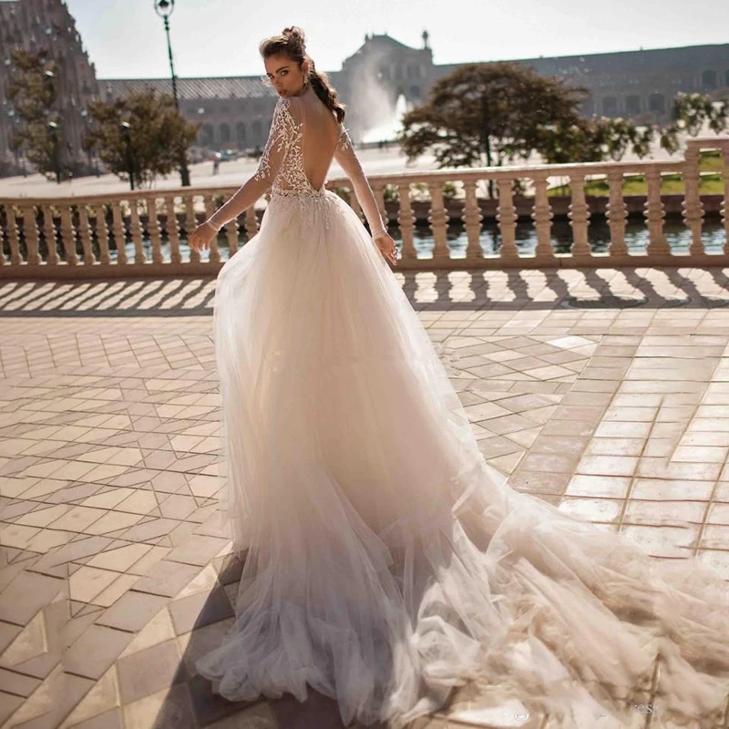 

BAZIIINGAAA Simple Wedding Dress Lace Little Beading Strapless Dress Luxury WeddingGowns Bridal Can Be Washed Bride Dresses