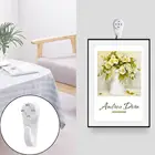 10 шт. белый картины работ фото Пластик невидимой вешалки вешалка крючок Вешалки декор дома зеркала стены Пластик висит в Корейском стиле V9O0