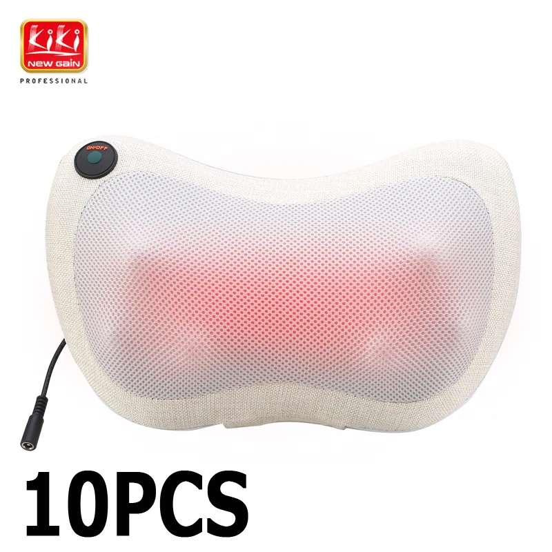 model 3- 10 pcs Цена многофункциональная тарелка для шеи массажер автомобильная Массажная подушка Шейная Подушка Поясничный плечевой массажер кожаный чехол - Цвет: model 3- 10 pcs