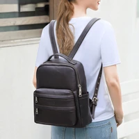 new first layer cowhide womens fashion backpack high quality can hold 12 inch ipad backpack genuine leather casual handbag