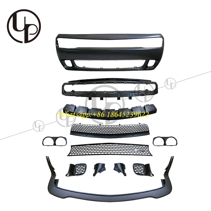 

Передний бампер Challenger SRT Hellcat для DG Challenger 2015y ~ автомобильный Бампер Решетка передняя губа дизайн hellcat