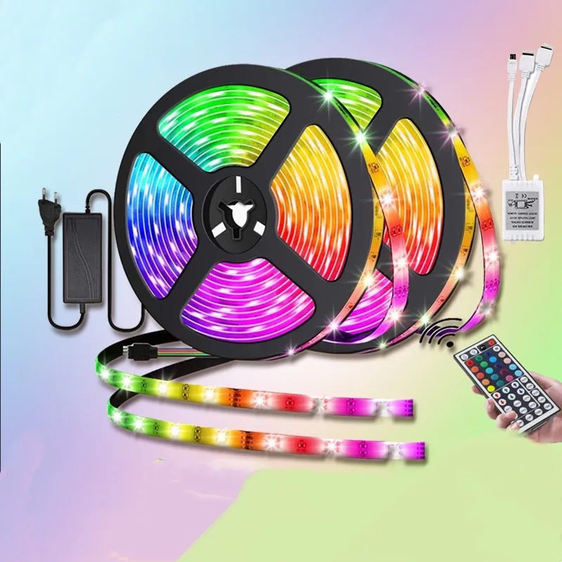 

Светодиодная лента RGB с пультом дистанционного управления, ночники Alexa, украшение для дома, вечерние чная лампа для телевизора, бара, кемпинг...