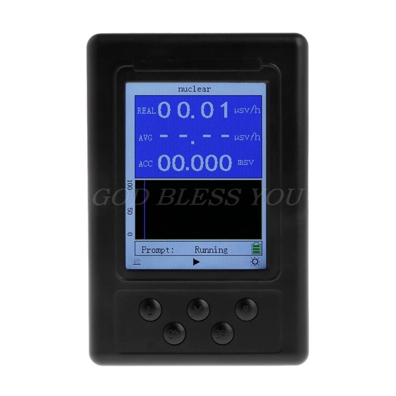 10cmX8cmX10cm 1 шт., обновленный счетчик Гейгера, детектор атомного излучения, персональный дозиметр, мраморный тестер, рентгеновский дисплей, экран, дозиметр излучения - Цвет: 10cmX8cmX10cm