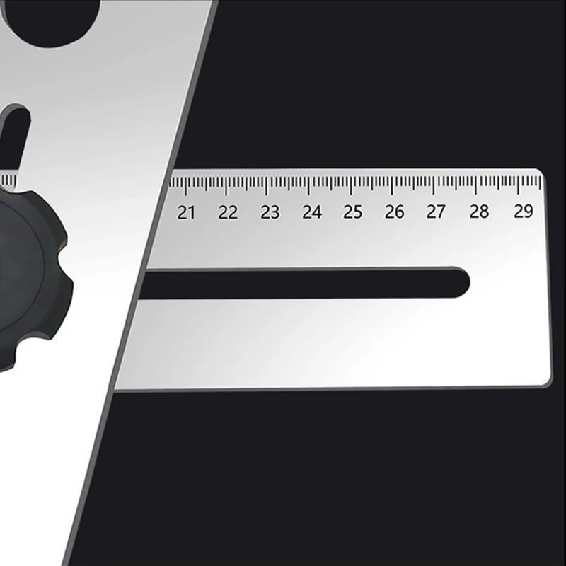 

360 Degree Adjustable Punching Hand Measure Tools Tile Hole Locator Ruler 50cm