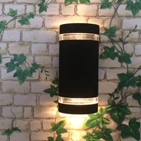 10pcslot blackgreywhite outdoor wall lamp outdoor lighting led porchgarden lights aluminum light waterproof ip65