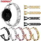 Ремешок из нержавеющей стали для Samsung Galaxy Watch active, браслет для Samsung Gear sport S2, 20 мм