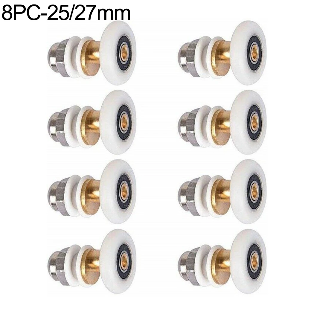 

Brass Shower Door Rollers Runners 25/27mm Accessory Anti-Rust Property