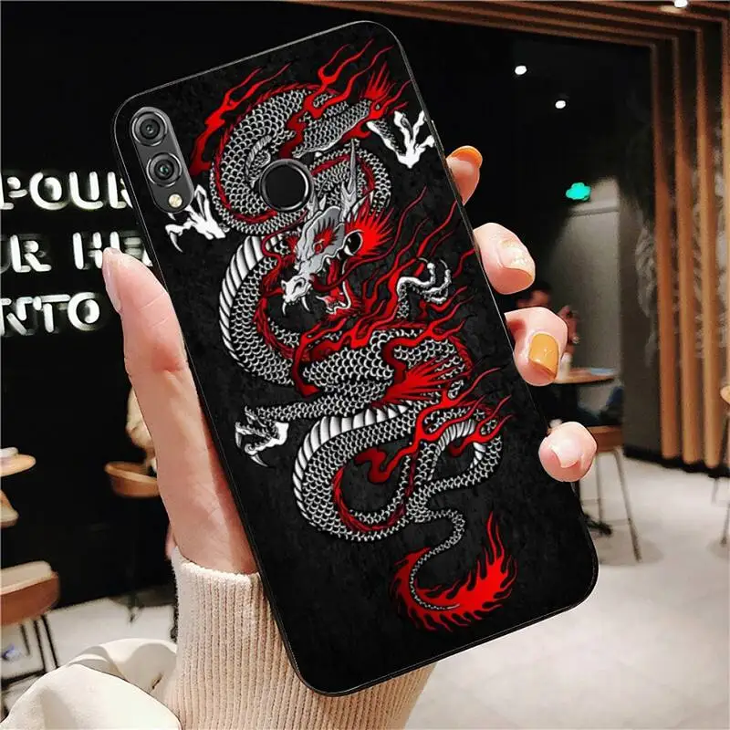

YNDFCNB DRAGON TATTOO JAPANESE Phone Case For Huawei Honor 7A 7C ru 5.7 8 8x 9 10 20lite 10i 20i Honor Play 6.3