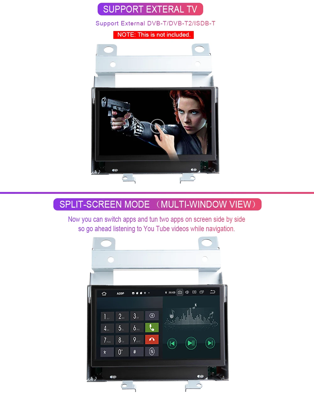 DSP ips экран 2 din Android 9 автомобильный радио мультимедиа для Land Rover freelander 2 2007-2012 с DVD gps навигацией стерео WiFi BT