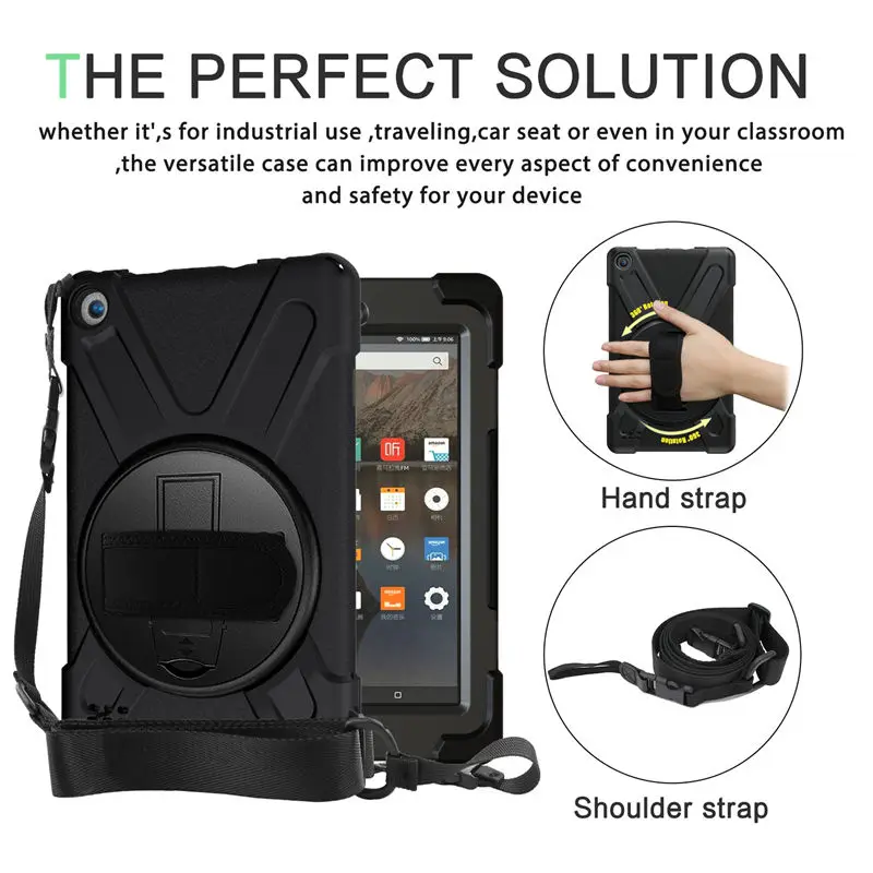 Чехол для Amazon Kindle Fire 7 9th 7th Generation чехол для Fire 7 Funda противоударный сверхмощный с наручными ремнями