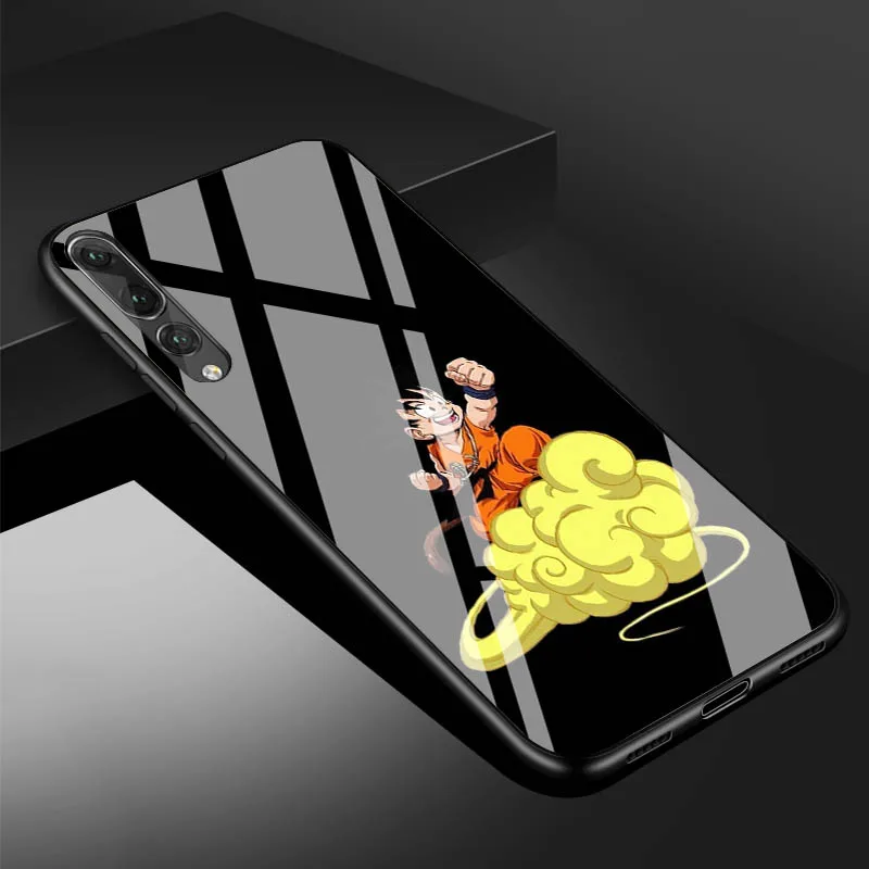 Чехол для телефона huawei P20 P30 lite P20 P30 PRO MATE 20 lite 20 PRO Honor 10 Dragon Ball z super Goku с логотипом из закаленного стекла - Цвет: B19071810-10.jpg