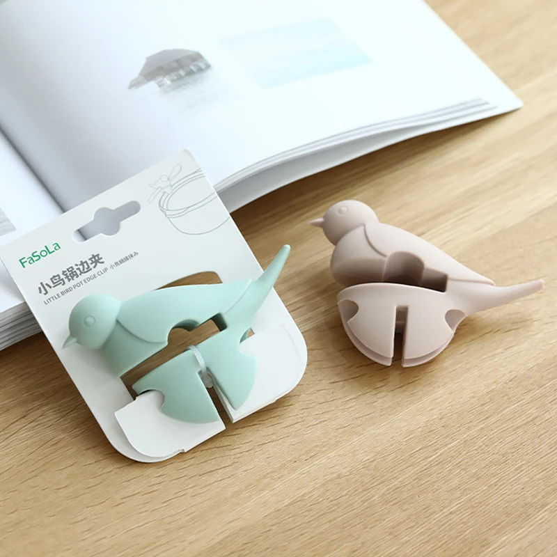 Горшок боковой зажим держатель ложки анти ожога силиконовый захват горшок ложка