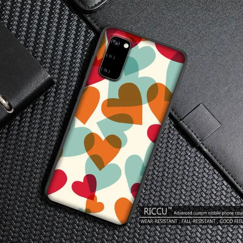 Милый чехол для телефона с сердечками Samsung S20 plus Ultra S6 S7 edge S8 S9 S10 5G - купить по