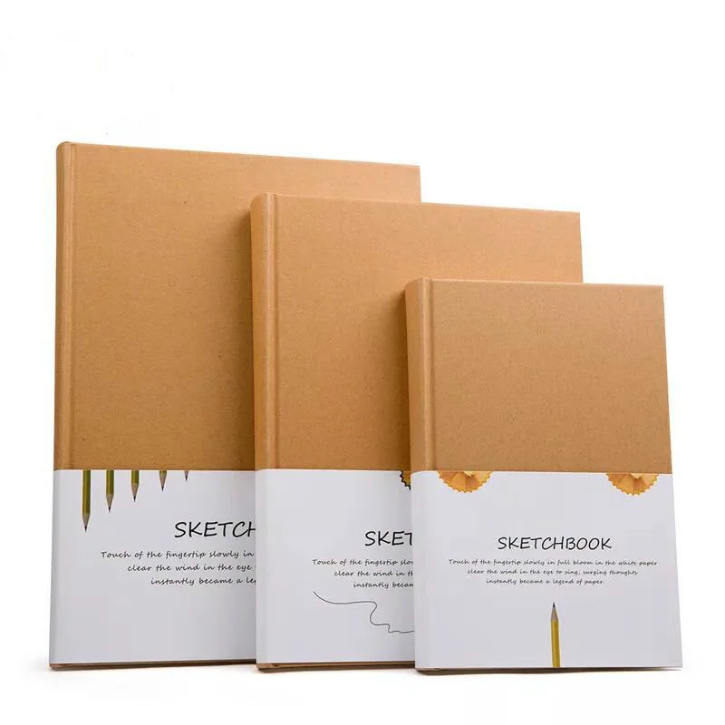

1Pcs Notebook Sketchbook Notepad A5 Diary Drawing Painting Graffiti White Page Blank Paper Art Office School Supplies Stationery