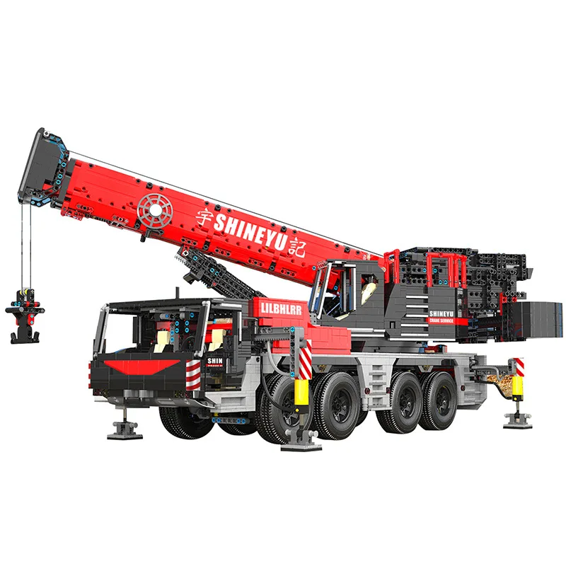 

DHL 22003 High-Tech Toys The MOC APP RC Motorized Mobile Crane Car Model Building Blocks Assembly Bricks Kids Christmas Gifts