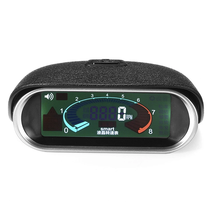 

Universal Meter Car LCD 50-9999RPM Tachometer Digital Engine Tach Gauge Boat Truck LCD Color Screen RPM Hour