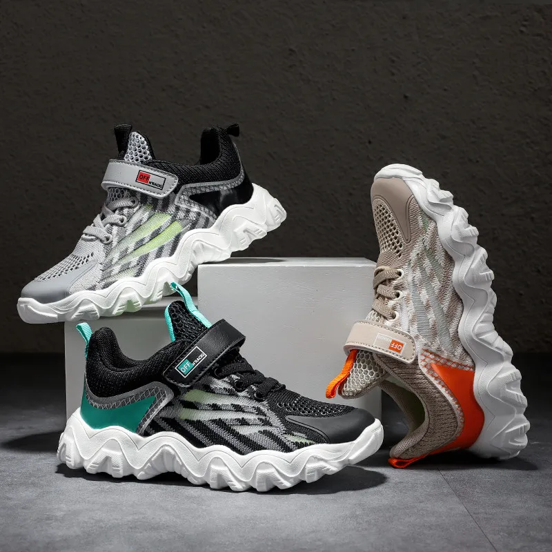 

2021 Summer Breathable Mesh Children Shoes Anti-slip Sport Shoes High Quality Kids Shoes Girls Sneakers for Boys Running Shoes