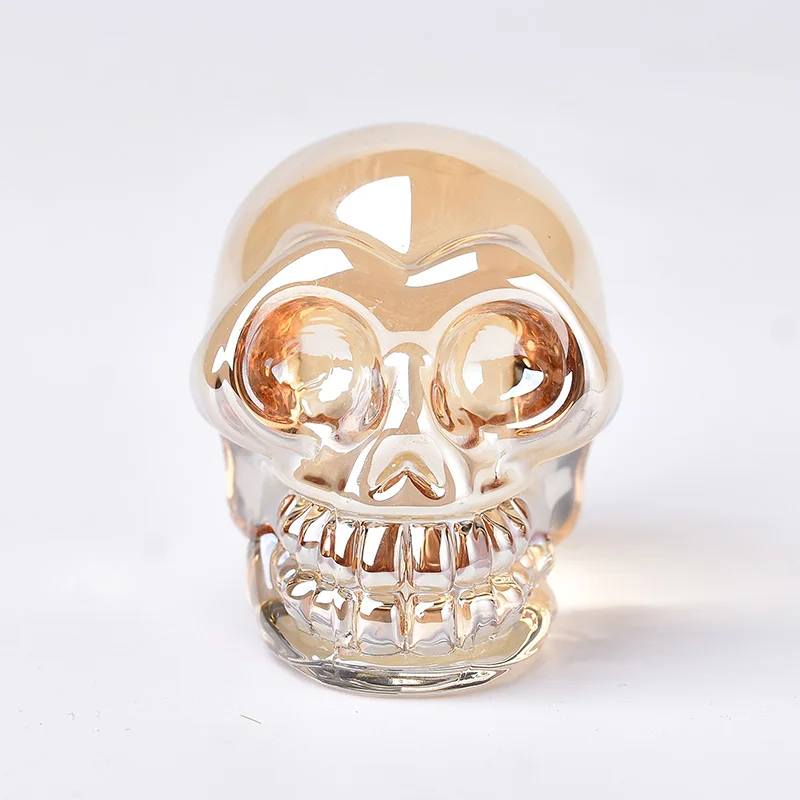 

1Pc Crystal Quartz Mineral Jewelry Quartz Crystals Skull Crystal Carving Can Fo hrome Decoration Halloween DIY decoration Gift