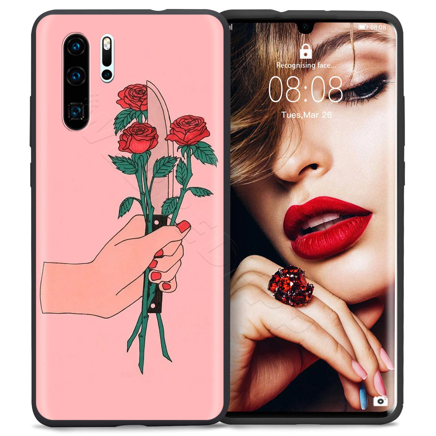 Webbedepp абстрактная линия лица чехол для Huawei P8 P9 P10 P20 P30 Lite Pro P Smart Z Mini