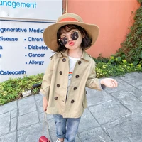 spring kids girl clothes long windbreaker jacket for toddler children girls 1 2 3 4 5 t birthday baby clothing coats trench
